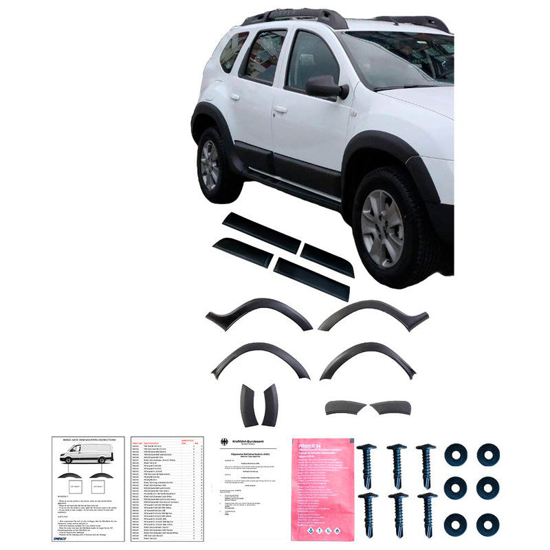 Oneway Kompletter Umbausatz passend für Dacia Duster I 2010-2017 (ohne Duster Markierung) - Mattschwarz