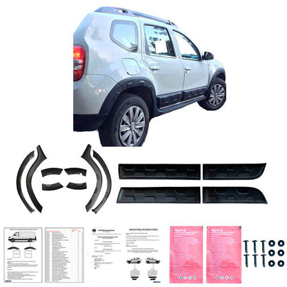 Oneway Kompletter Umbausatz passend für Dacia Duster I 2010-2017 (Offroad) (ohne Duster Markierung) - Mattschwarz
