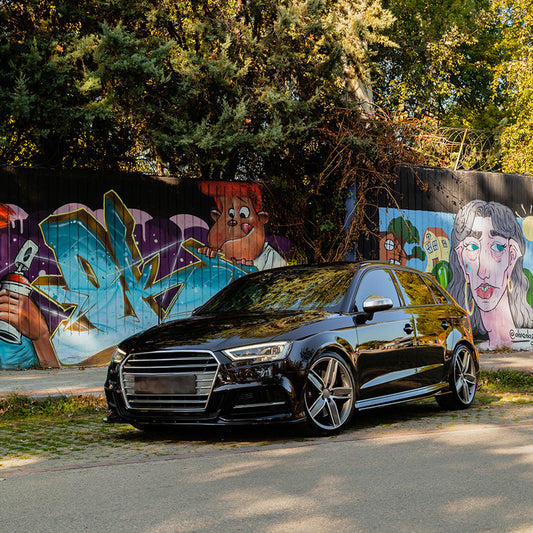 Oneway Kompletter Umbausatz passend für Audi S3 Sportback 8V Facelift 2016-2020 - Schwarz glänzend