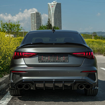 Oneway Kompletter Umbausatz passend für Audi A3 8Y Limousine S3/S-Line 2020-2024 - Schwarz glänzend