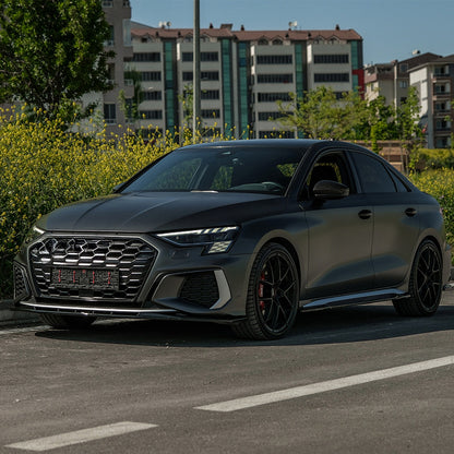 Oneway Kompletter Umbausatz passend für Audi A3 8Y Limousine S3/S-Line 2020-2024 - Schwarz glänzend