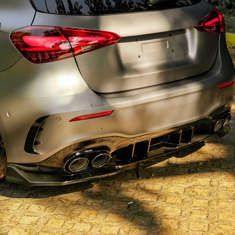 Oneway Kompletter Umbausatz passend für Mercedes A-Klasse (W177) A45 S Aero Pack 2019-2023 & FL 2023- - Schwarz glänzend