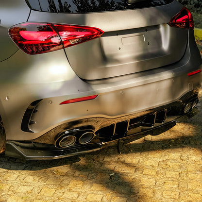 Oneway Kompletter Umbausatz passend für Mercedes A-Klasse (W177) A45 S Aero Pack 2019-2023 & FL 2023- - Schwarz glänzend