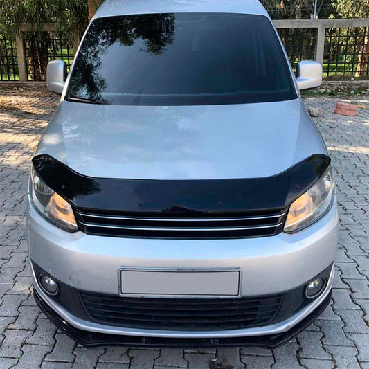 Oneway Motorhaubenschutz passend für Volkswagen Caddy MK3 Facelift 2010-2015 - Schwarz glänzend