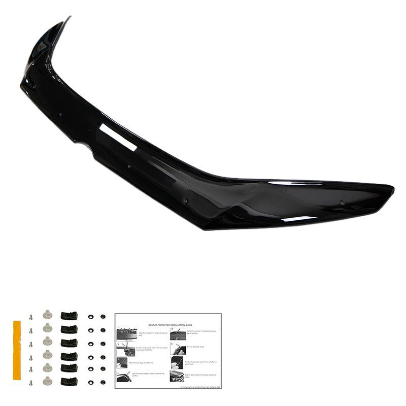 Oneway Motorhaubenschutz passend für Volkswagen Caddy MK3 Facelift 2010-2015 - Schwarz glänzend