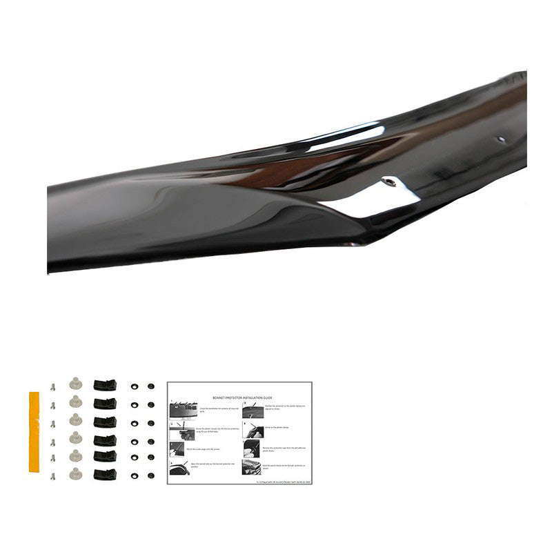 Oneway Motorhaubenschutz passend für Volkswagen Caddy MK3 Facelift 2010-2015 - Schwarz glänzend