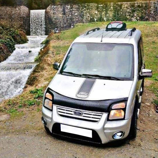 Oneway Motorhaubenschutz passend für Ford Transit Connect 2002-2008 - Schwarz glänzend