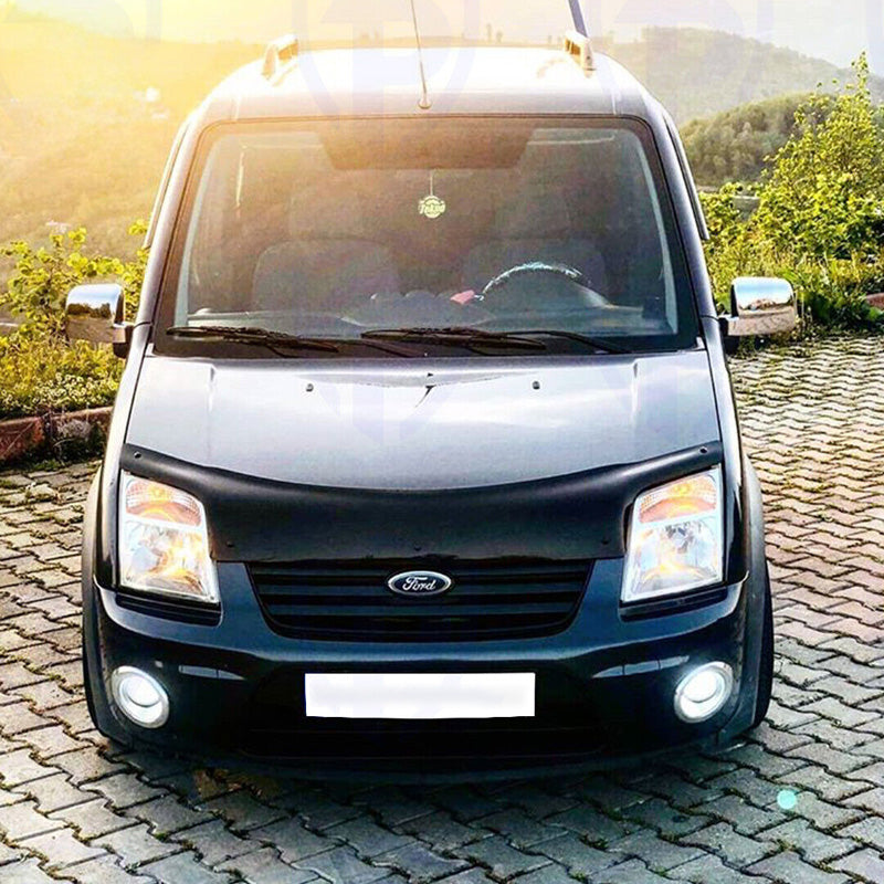 Oneway Motorhaubenschutz passend für Ford Transit Connect 2002-2008 - Schwarz glänzend