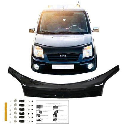 Oneway Motorhaubenschutz passend für Ford Transit Connect 2002-2008 - Schwarz glänzend