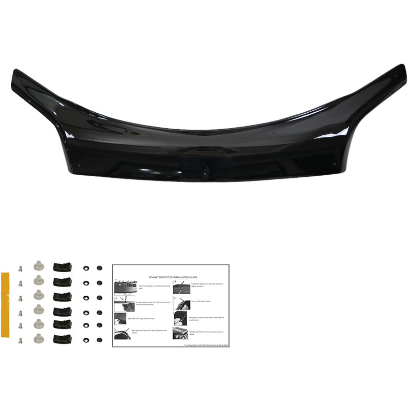 Oneway Motorhaubenschutz passend für Ford Transit Connect 2002-2008 - Schwarz glänzend