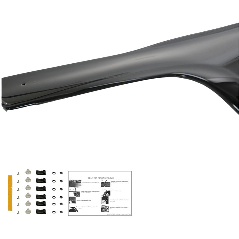 Oneway Motorhaubenschutz passend für Ford Transit Connect 2002-2008 - Schwarz glänzend