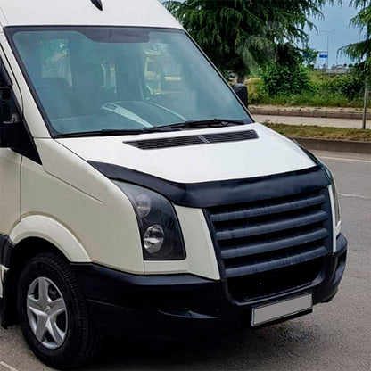 Oneway Motorhaubenschutz passend für Volkswagen Crafter MK1 & MK1 Facelift 2006-2016 - Schwarz glänzend