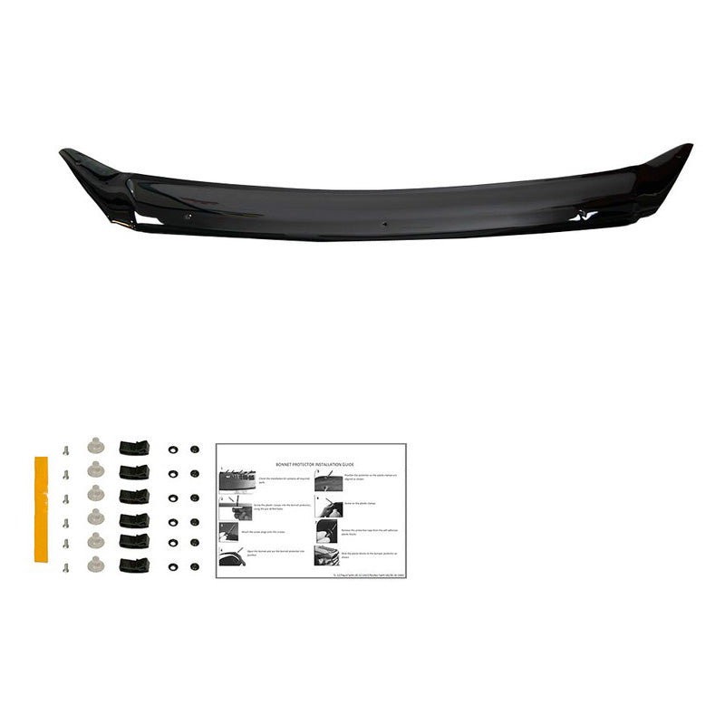 Oneway Motorhaubenschutz passend für Ford Transit Custom MK1 2012-2018 - Schwarz glänzend