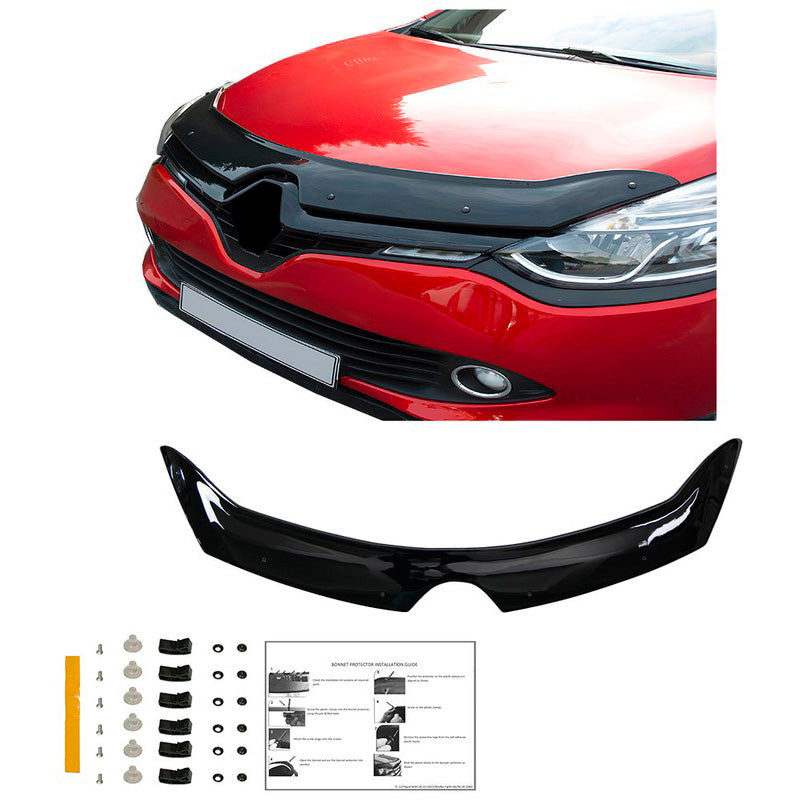Oneway Motorhaubenschutz passend für Renault Clio D 2012-2019 - Schwarz glänzend