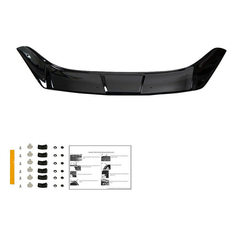 Oneway Motorhaubenschutz passend für Ford Transit Courier 2014-2019 - Schwarz glänzend