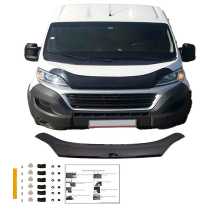 Oneway Motorhaubenschutz passend für Fiat Ducato 4.Gen. 2014- & Peugeot Boxer 2014- - Schwarz glänzend