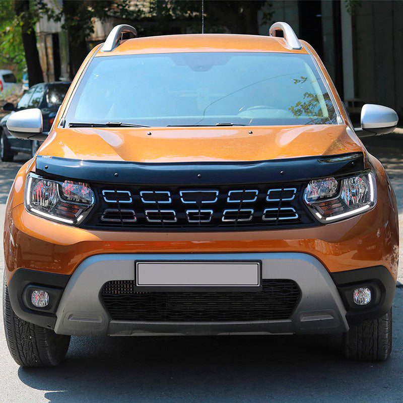 Oneway Motorhaubenschutz passend für Dacia Duster II 2018-2024 - Schwarz glänzend