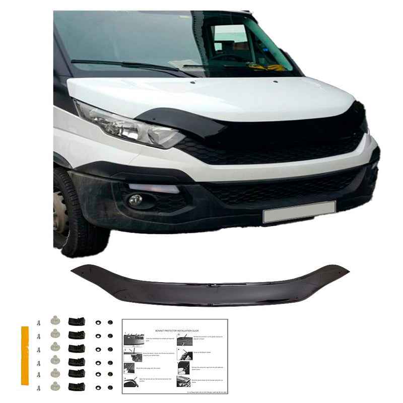 Oneway Motorhaubenschutz passend für Iveco Daily 3.Gen. 2014- - Schwarz glänzend