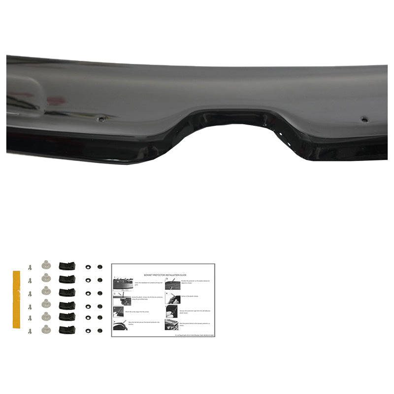 Oneway Motorhaubenschutz passend für Renault Kangoo 2.Gen. Facelift 2014-2019 - Schwarz glänzend