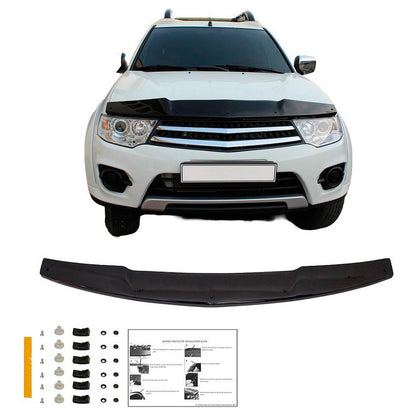 Oneway Motorhaubenschutz passend für Mitsubishi L200 Triton 4 2007-2014 - Schwarz glänzend