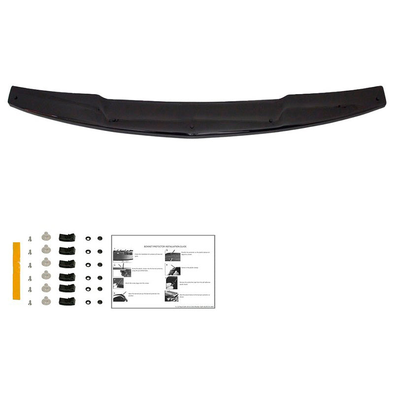 Oneway Motorhaubenschutz passend für Mitsubishi L200 Triton 4 2007-2014 - Schwarz glänzend