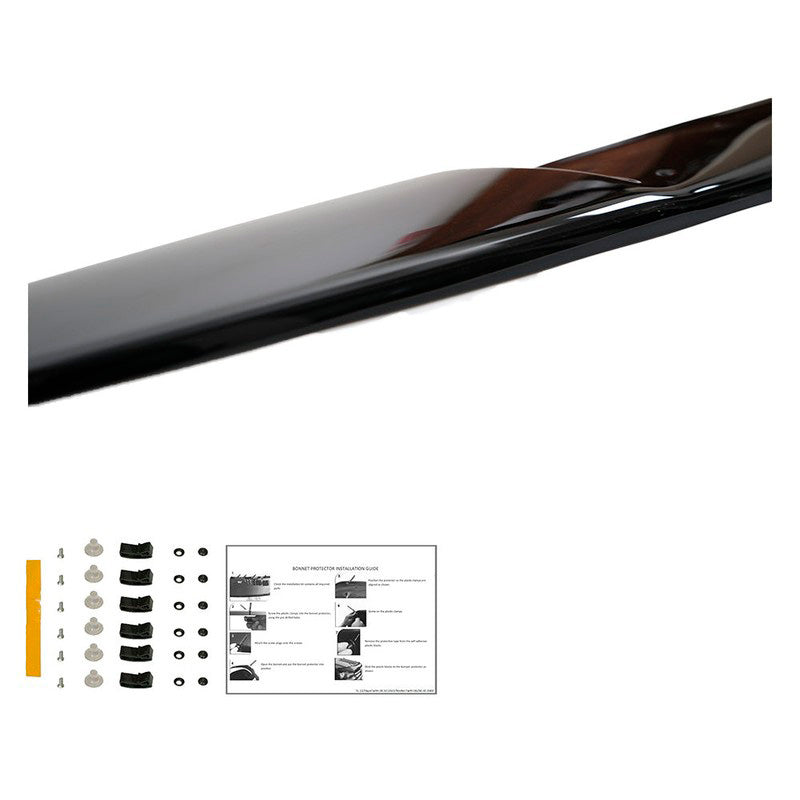 Oneway Motorhaubenschutz passend für Mitsubishi L200 Triton 4 2007-2014 - Schwarz glänzend