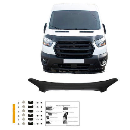 Oneway Motorhaubenschutz passend für Ford Transit MK8 Facelift 2019- - Schwarz glänzend