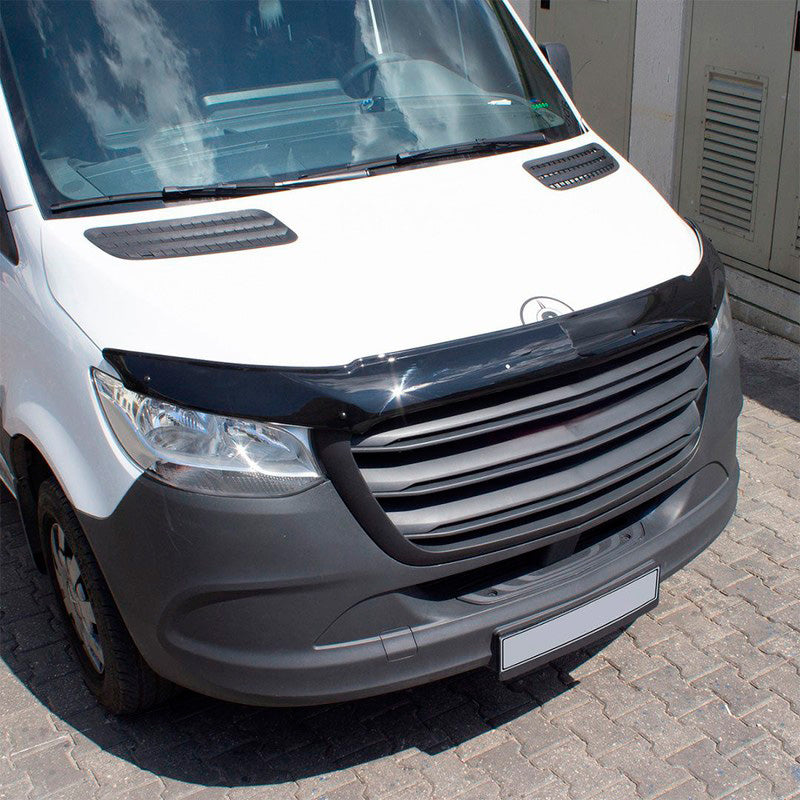 Oneway Motorhaubenschutz passend für Mercedes Sprinter W907 2018- - Schwarz glänzend