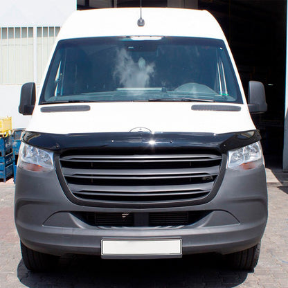 Oneway Motorhaubenschutz passend für Mercedes Sprinter W907 2018- - Schwarz glänzend