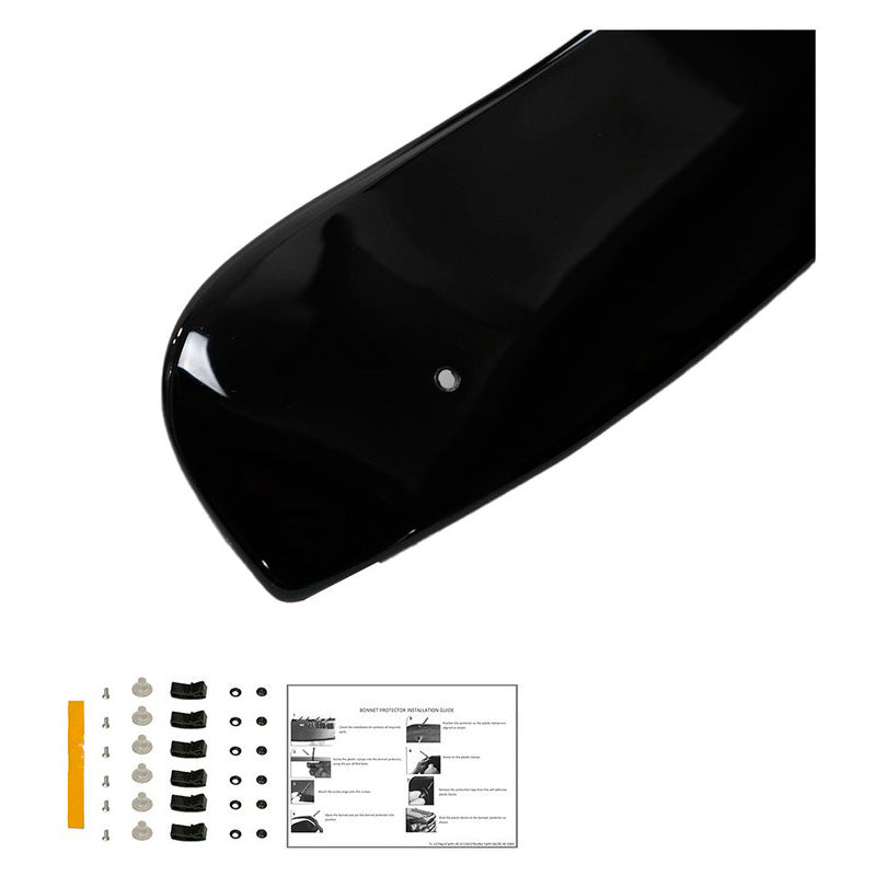 Oneway Motorhaubenschutz passend für Volkswagen Transporter T5 2003-2009 - Schwarz glänzend