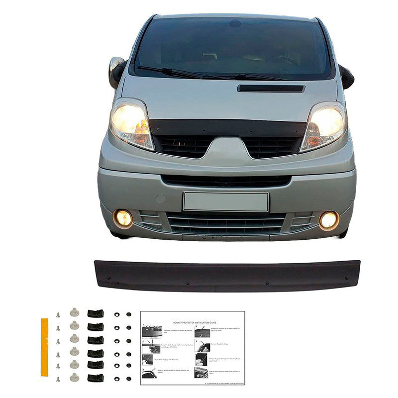 Oneway Motorhaubenschutz passend für Renault Trafic X83 01-2014 - Schwarz glänzend