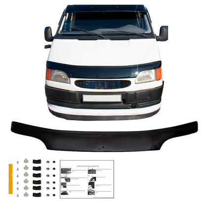 Oneway Motorhaubenschutz passend für Ford Transit MK5 1993-2002 - Schwarz glänzend