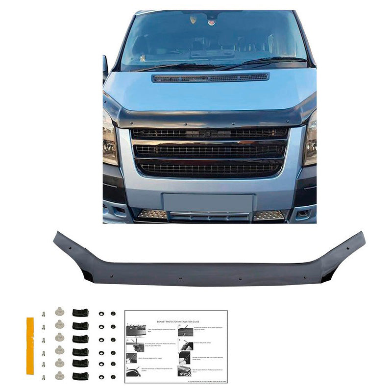 Oneway Motorhaubenschutz passend für Ford Transit MK7 2006-2014 - Schwarz glänzend
