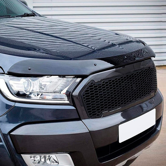 Oneway Motorhaubenschutz passend für Ford Ranger T7/T8 2015-2022 - Schwarz glänzend