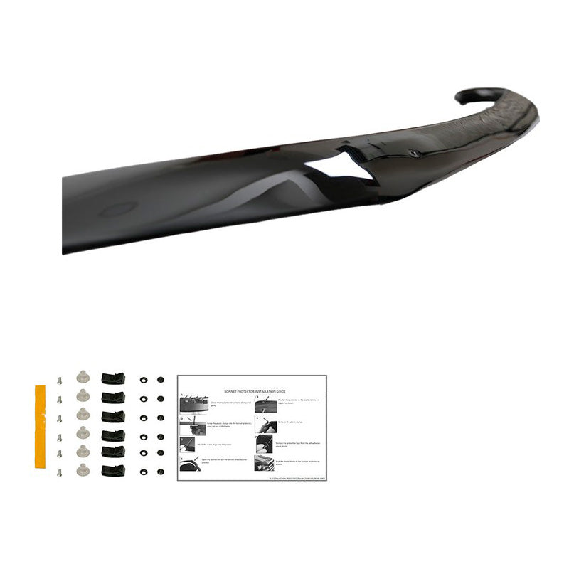 Oneway Motorhaubenschutz passend für Ford Ranger T7/T8 2015-2022 - Schwarz glänzend