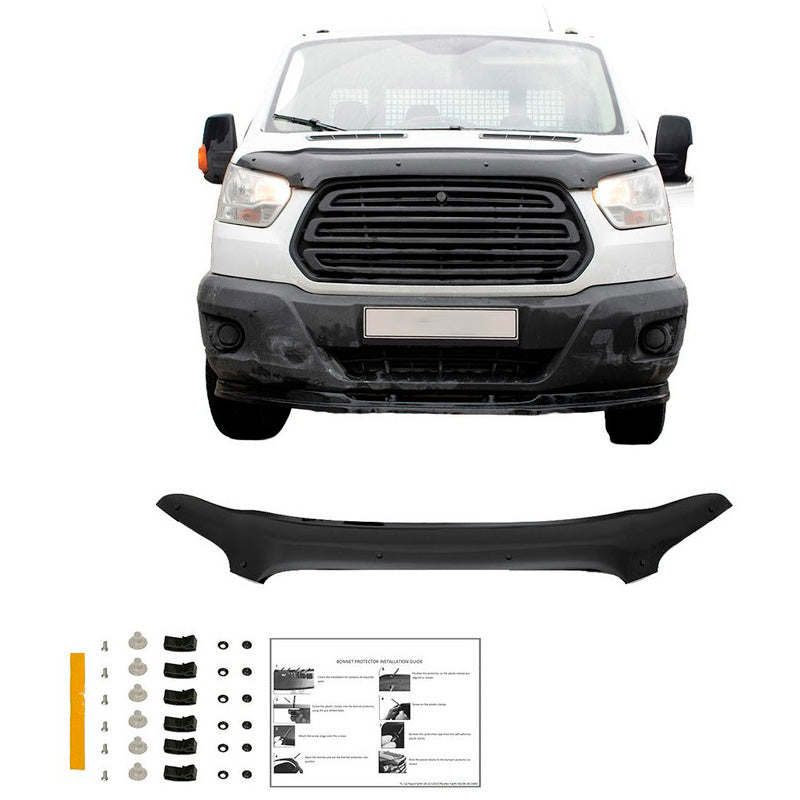 Oneway Motorhaubenschutz passend für Ford Transit MK8 2014-2019 - Schwarz glänzend