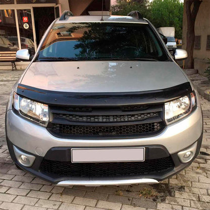 Oneway Motorhaubenschutz passend für Dacia Sandero Stepway II (B52) 2012-2020 - Schwarz glänzend