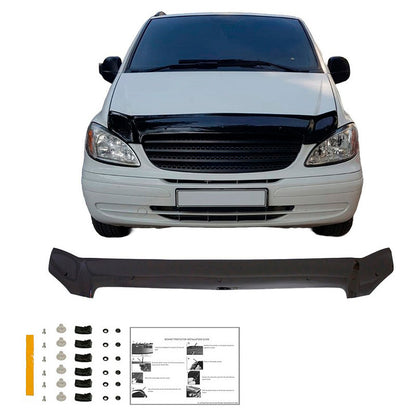 Oneway Motorhaubenschutz passend für Mercedes Vito W639 2003-2014 - Schwarz glänzend