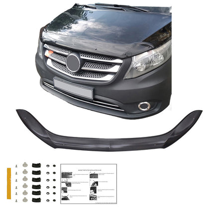 Oneway Motorhaubenschutz passend für Mercedes Vito W447 2014- - Schwarz glänzend