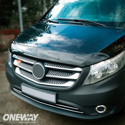 Oneway Motorhaubenschutz passend für Mercedes Vito W447 2014- - Schwarz glänzend