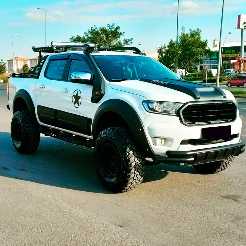Oneway Motorhaubenhutze passend für Ford Ranger T7/T8 2015-2022 - Mattschwarz