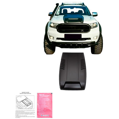 Oneway Motorhaubenhutze passend für Ford Ranger T7/T8 2015-2022 - Mattschwarz