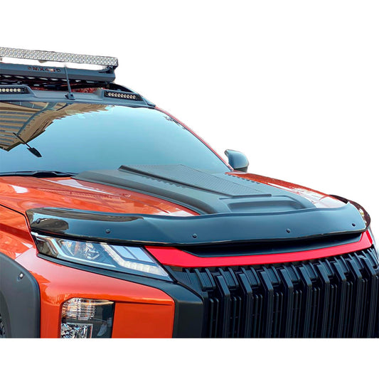 Oneway Motorhaubenhutze passend für Mitsubishi L200 Triton 6 2019- - Mattschwarz