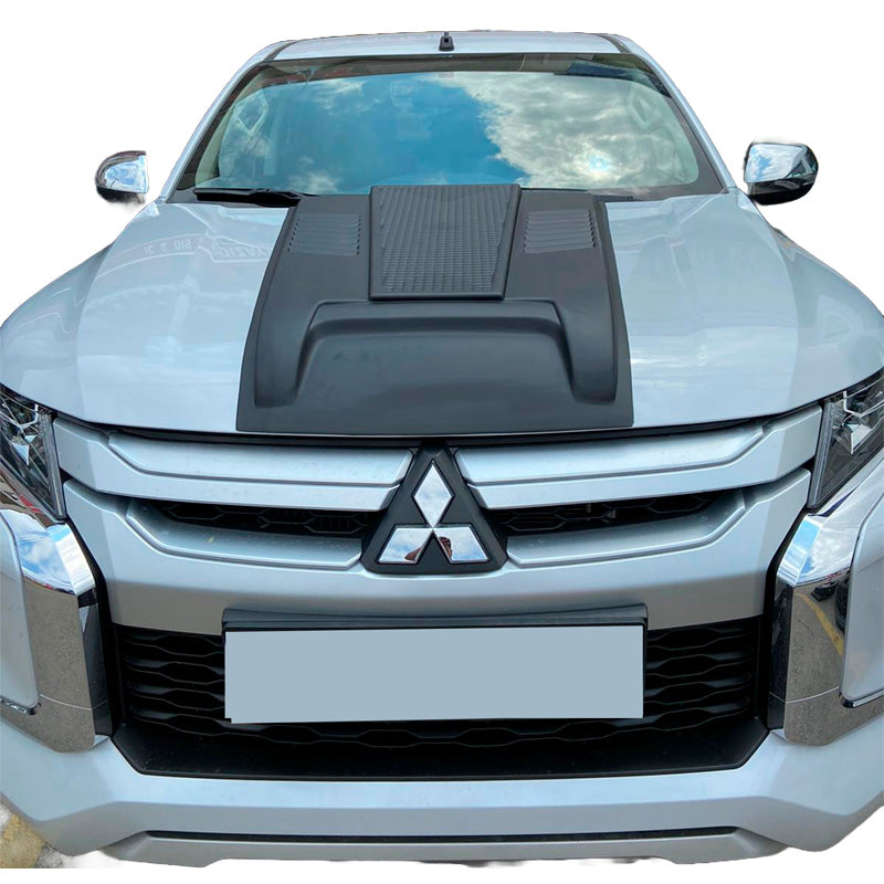 Oneway Motorhaubenhutze passend für Mitsubishi L200 Triton 6 2019- - Mattschwarz