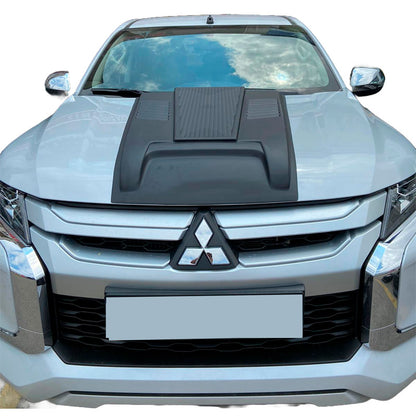 Oneway Motorhaubenhutze passend für Mitsubishi L200 Triton 6 2019- - Mattschwarz