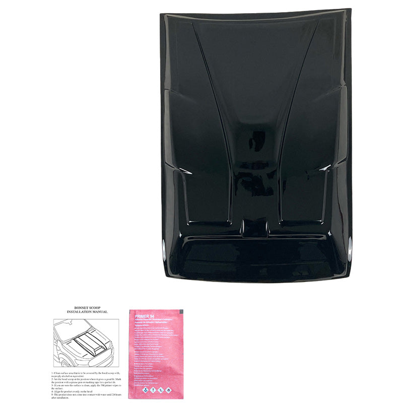 Oneway Motorhaubenhutze passend für Nissan Navara NP300 (D23) 2014-2021 - Schwarz glänzend