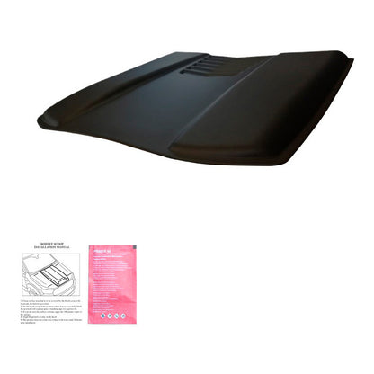 Oneway Motorhaubenhutze passend für Volkswagen Amarok MK1 2010-2022 & Nissan Navara D40 2005-2010 - Mattschwarz