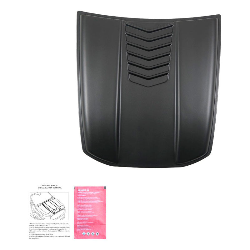 Oneway Motorhaubenhutze passend für Volkswagen Amarok MK1 2010-2022 & Nissan Navara D40 2005-2010 - Mattschwarz