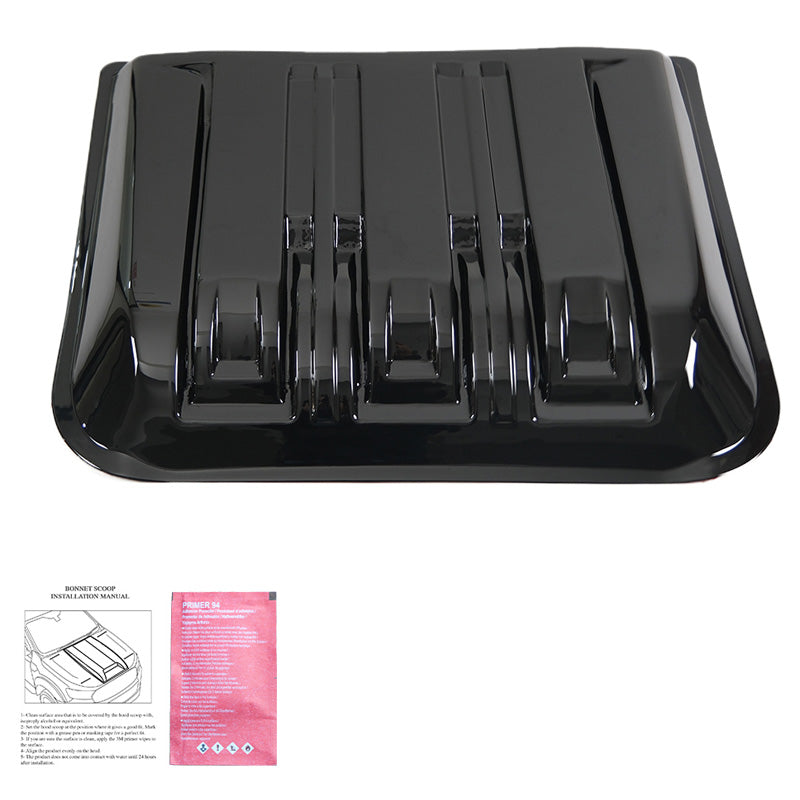 Oneway Motorhaubenhutze passend für Ford Ranger T9 2022- - Schwarz glänzend