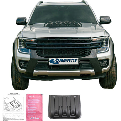 Oneway Motorhaubenhutze passend für Ford Ranger T9 2022- - Mattschwarz